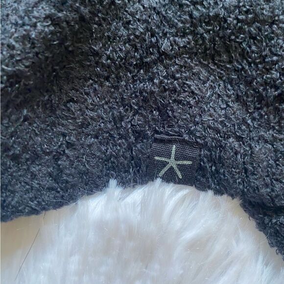 Barefoot Dreams Cozy Chic Lite Waterfall Drape Open Front Black Cardigan Small - Picture 6 of 10